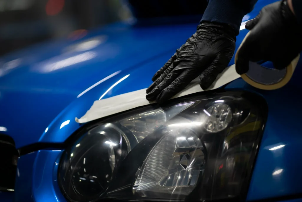 Professional exterior car wash and paint cleaning