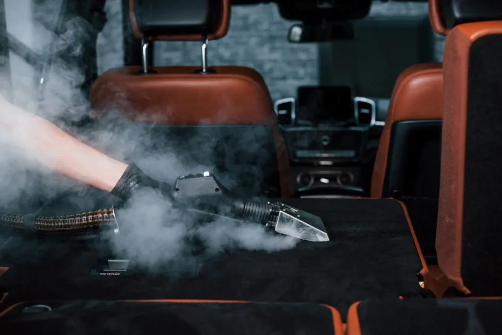 Professional car seat and upholstery cleaning
